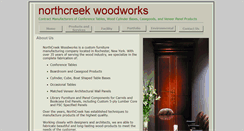 Desktop Screenshot of northcreekwoodworks.com