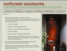 Tablet Screenshot of northcreekwoodworks.com